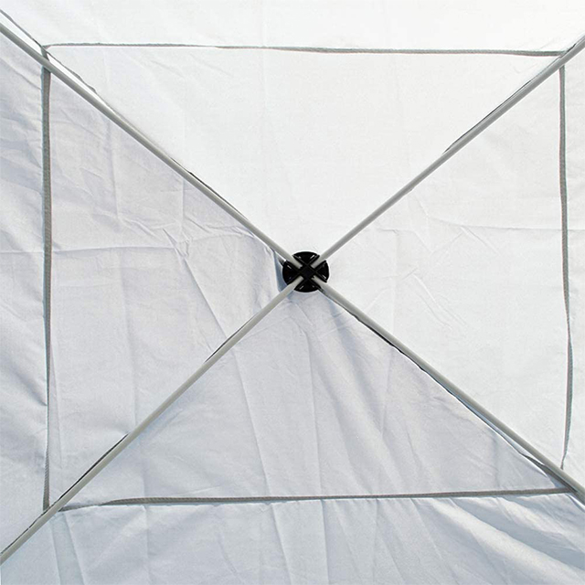 White Outdoor Tent Gazebo Pop Up Portable Sun Shelter Tent with Carry Bag,10' x 10' Canopy Tent with Dressed Legs