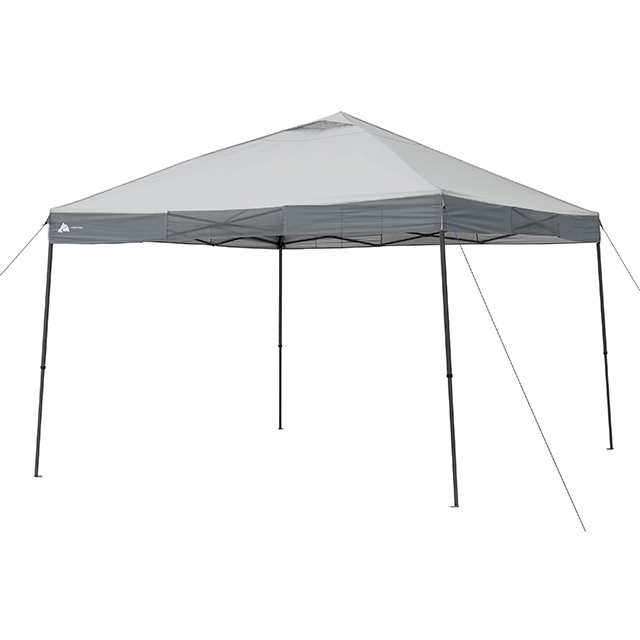 Gray 12' x 12' Instant Straight Leg Canopy ,Outdoor Tent Gazebo Pop Up Portable sun Shelter Tent with Carry Bag