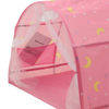 Pink Portable Kids Bed Tent,Baby Toddlers Sleeping Tent with Double Net Curtain for Boys Girls Bedroom Decor
