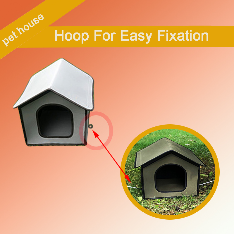 Wholesale Cat House for Outdoor Cats Shelter Waterproof Rainproof With Transparent Curtain