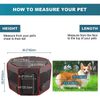 Black Removable Zipper Top and Bottom Pet Playpen, Foldable Exercise Pen, Outdoor Play Yard Use For Dog Cat