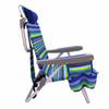 Top Selling High Quantity Multi-color Adjustable 5 Position Reclining Portable Backpack Aluminum Lightweight Beach Chair