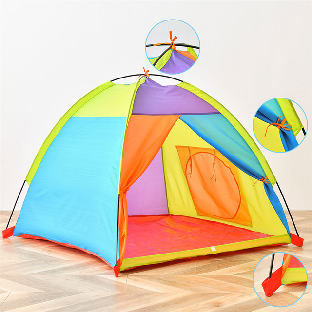 Multicolor Easy Setup Pop Up Kids Dome Play Tent for Indoor Outdoor,Playhouse for Girls Boys Toddler With Fun