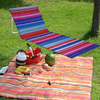Multicolor stirpe New Portable Folding Beach Lounger Mat Outdoor Garden Fishing Camping Deck Chair