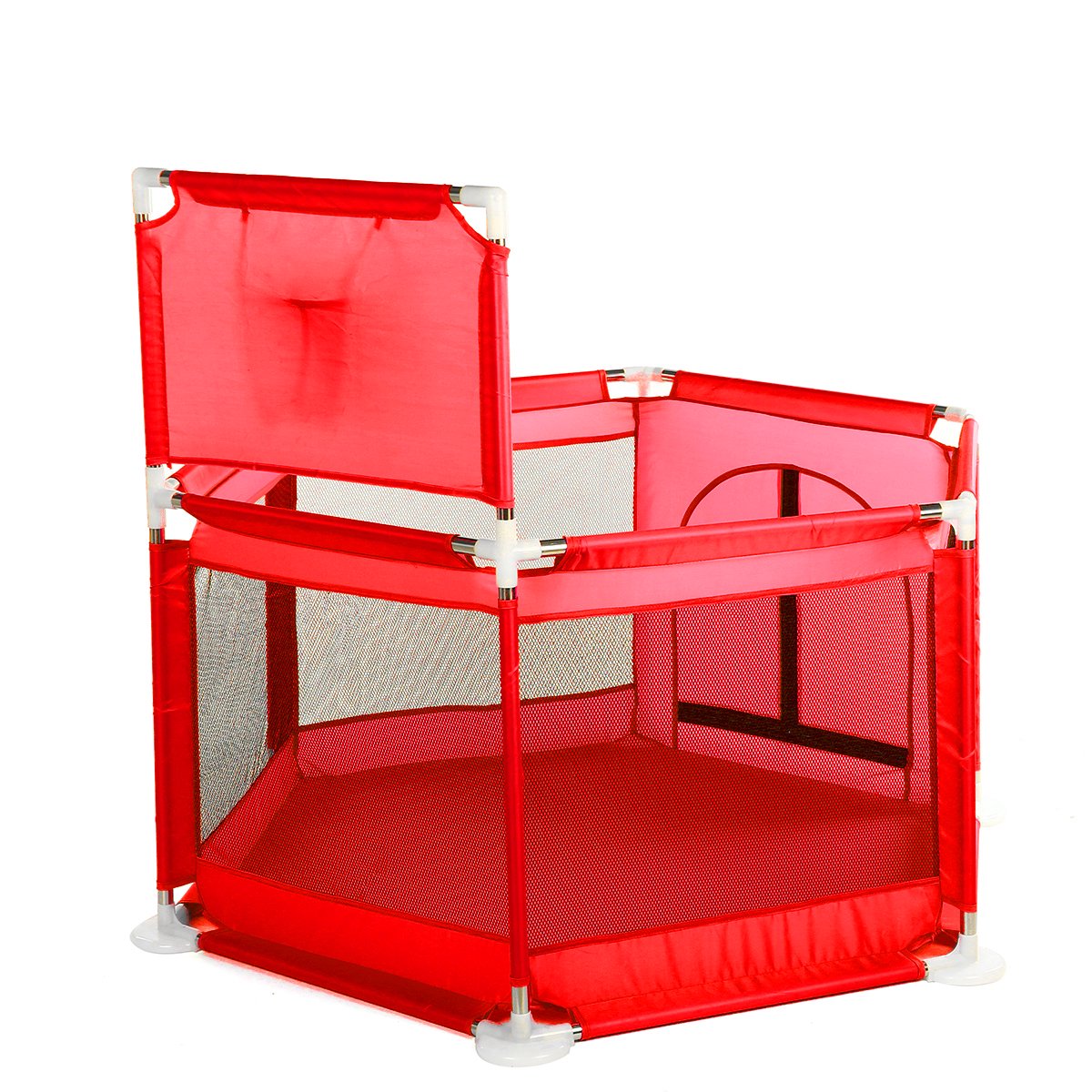 Baby Playpen With Basketbll Hoop Kids Ball Pit Tent Oxford Polyester