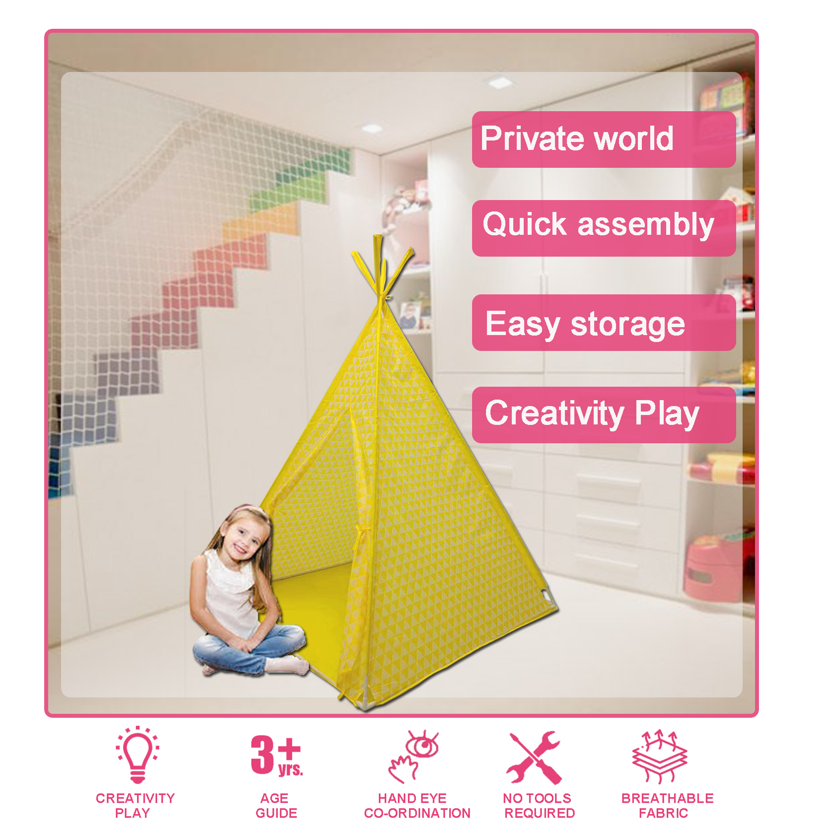 A-Frame tent for kids