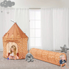 Kids Castle Play Tent With Star Pattern Sweet House Play Tent For Girls Boys Toddlers Use Indoor Outdoor