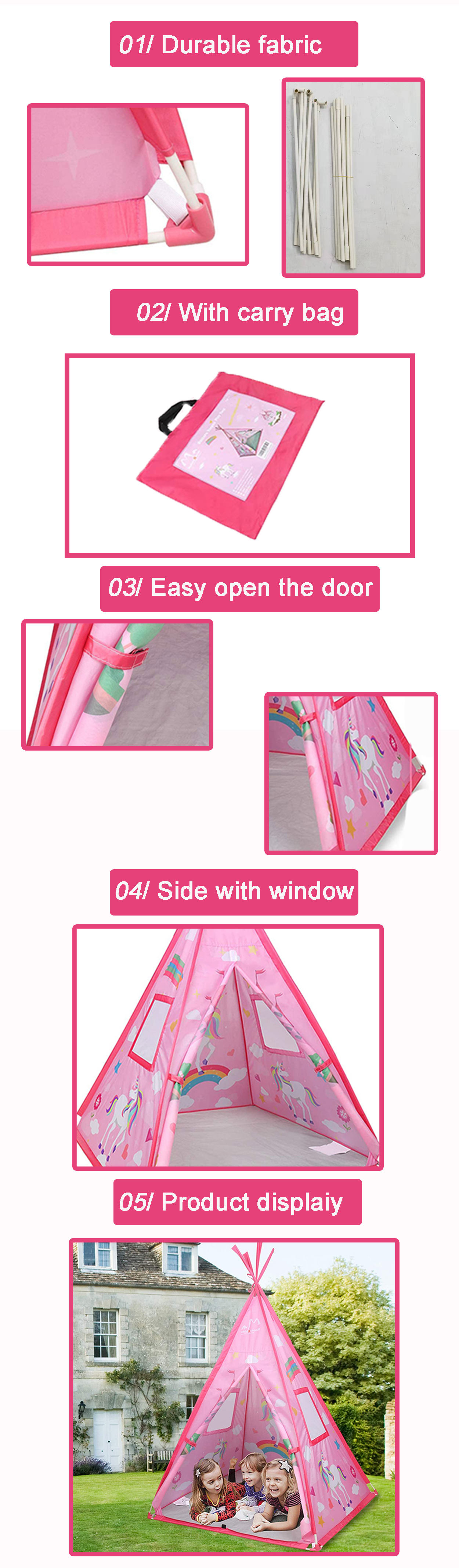 unicorn play teepee
