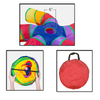Multicolor Cat Tunnel with Play Ball S-Shape 5 Way Collapsible Interactive Peek Hole Pet Tube Toys