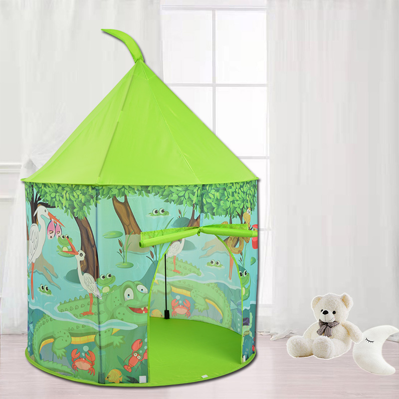 Jungle Kids Castle Tent With Portable Carry Bag Use Home Yard Easy Assemble