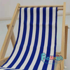Stripe Canvas Cover Wooden Frame Easy Folding Kids Beach Chair 