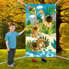 Dinosaur Bean Bag Toss Games with 3 Bean Bags for Kids Party Decor Funny Props