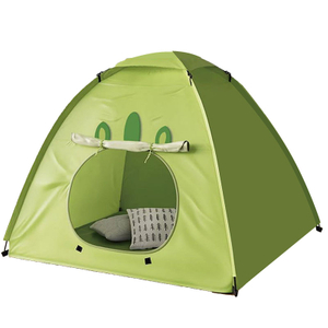 Green frog shape easy set up kids dome tent,Breathe freely automatic camping tent, kids play game tent