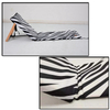 New Design Zebra-stripe Portable Folding Beach Mat Chair Adjustable Beach Lounger Chair