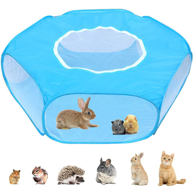  Sky Blue Small Animals Hamster Rabbit Playpen Fence Tent Toys Hamster rat 