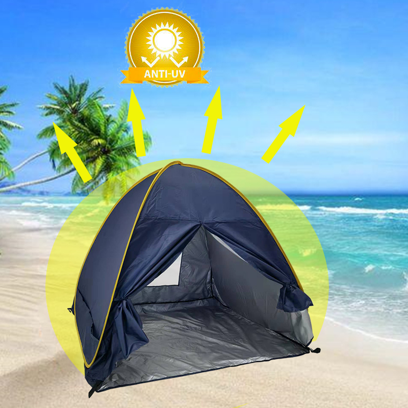 2022 Anti Ultraviolet outdoor popup beach tent Camping Tents Hiking Portable Shelter
