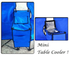 Portable Folding Outdoor Picnic Camping Chairs with Umbrella and Table Cooler