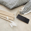 Pet Dog Cat Kitty Teepee House Tent With Soft Pad Wooden Poles Cotton Fabric