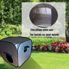Silver Outside Child's Dark Den Square Pop Up Sensory Space For Autism kids
