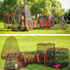 Pet Puppy Tent Playpen House, Portable Pet Cages Enclosure Fences 5 in 1 Outdoor Indoor Use，Foldable Pets Dog Cat Playpen Tent Tunnel