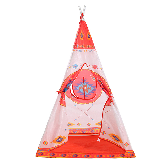 Nice kid teepee tent white PVC poles with polyester Use for Indoor outdoor for girls balys children babys