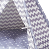 Factory Wholesale Grey Chevron Pets Teepee Bed For Cat/Kitten/Dog/Puppy Tipi Play Tent House