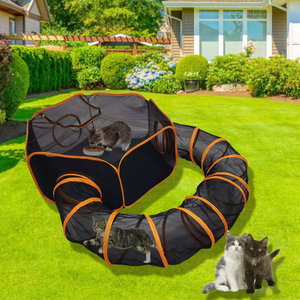 Small Animal Playpen Set Include Tent And Tunnel With Portable Carry Bag Use For Indoor Outdoor