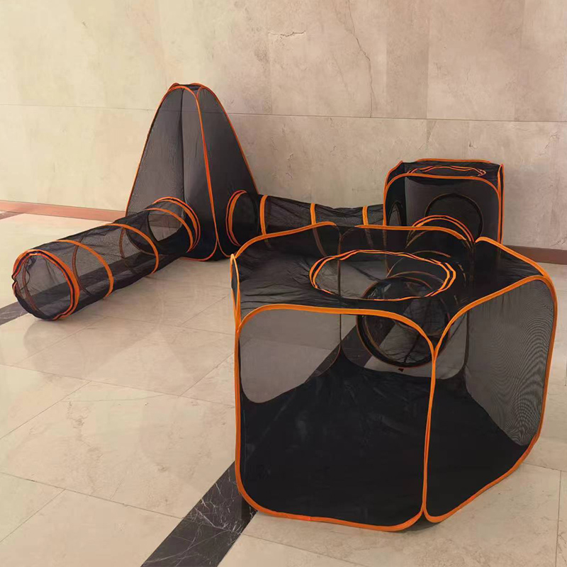 6 Pcs Outdoor Cat Enclosure Pop Up Open Pet Playpen for Small Animal Rabbit Ferrets Guinea Pig