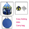 CPT7131 Blue color with yellow Star Moon portable and easy folding high quality cheap price use for indoor outdoor castle play tent