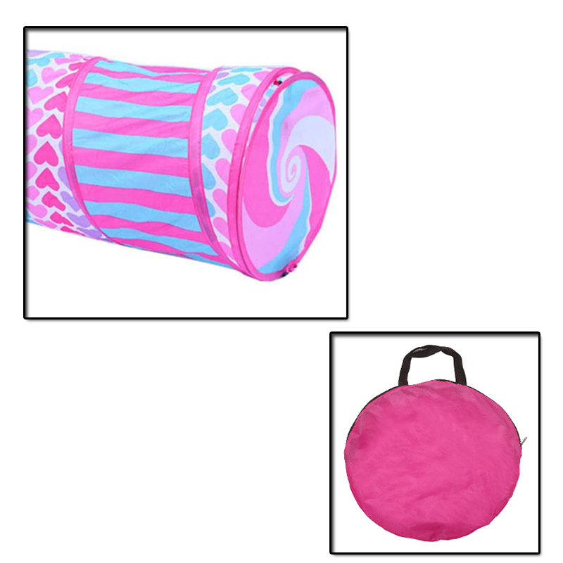 Candy Design Kids Play Tunnel Tent