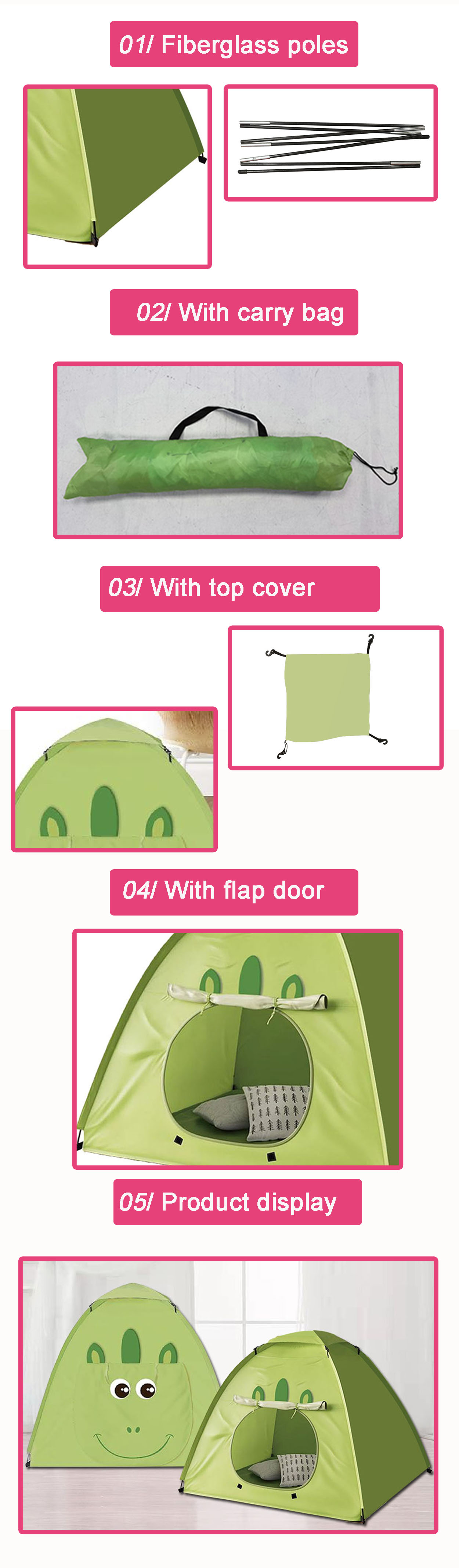 frog play tent