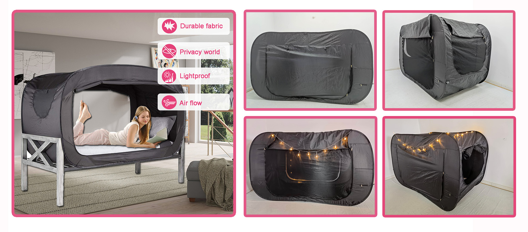 pop up adult bed tent