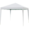 White Outdoor Tent Gazebo Pop Up Portable Sun Shelter Tent with Carry Bag,10' x 10' Canopy Tent with Dressed Legs