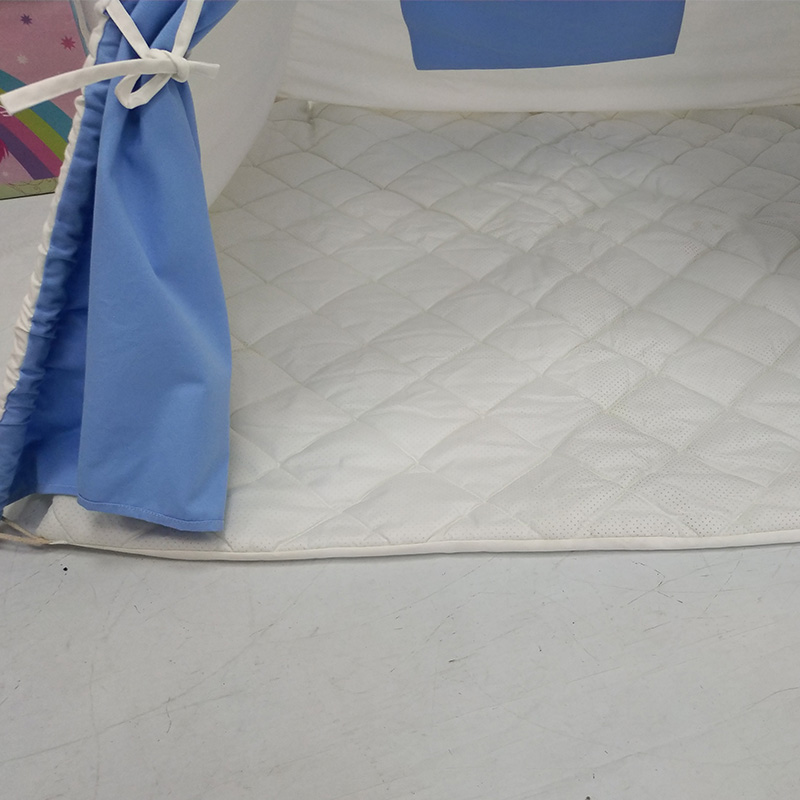 Amazon hot selling blue fabric canvas foldable kids teepee tent use for Indoor Outdoor