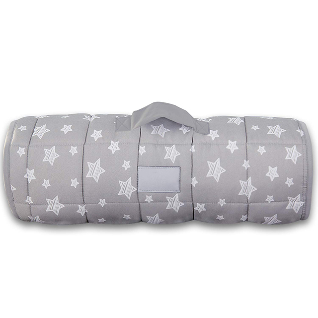 Lightweight Toddler Nap Mat with Removable Pillow and Blanket,Travel Sleeping Bag Boys and Girls