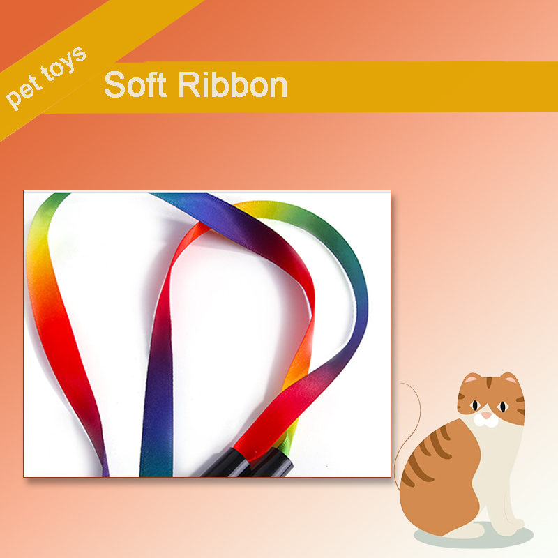 Interactive Cat Rainbow Wand Toys Interactive Cat Teaser Wand String