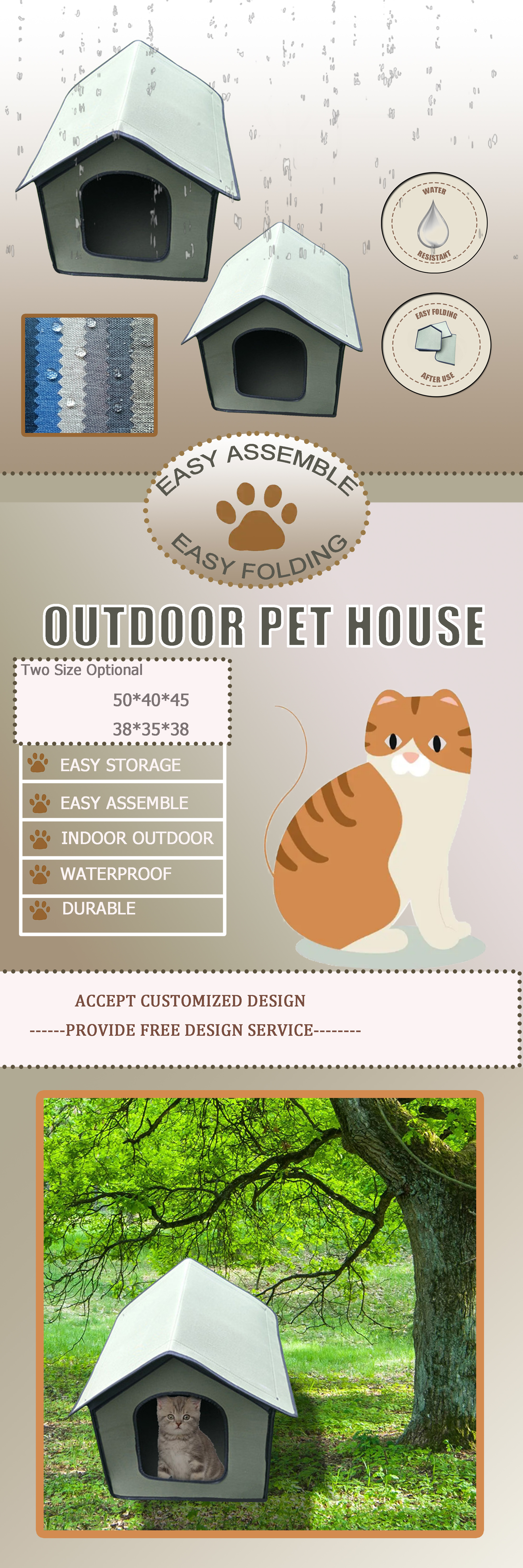 Cat Outdoor House