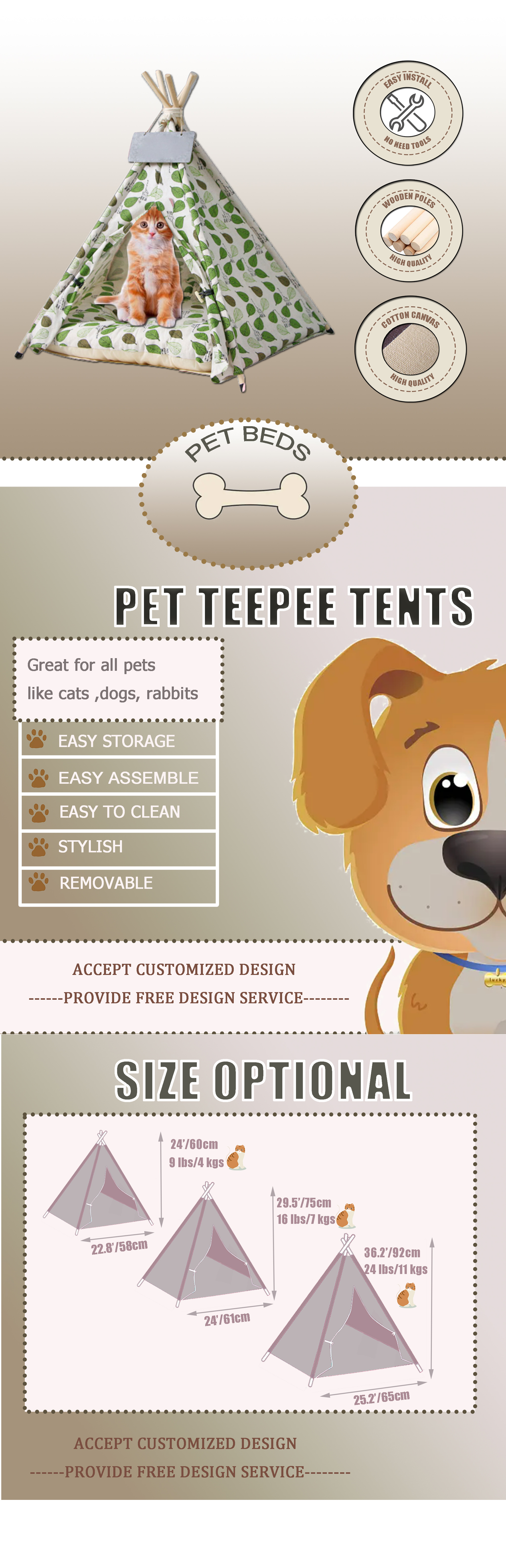 cat teepee tents