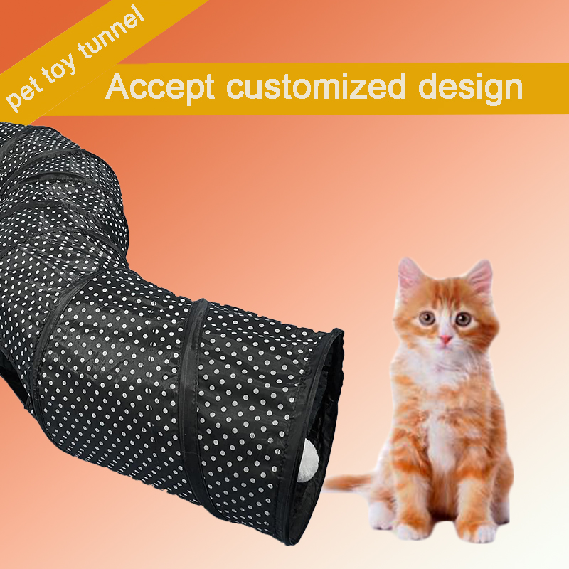 Wholesale Pop Up S Shape Cat Play Tunnel Interactive Toy for Cat Kitten Kitty Rabbit Small Animal