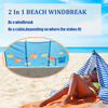 New Design Ocean Fish Windbreak Beach Shelter Privacy Beach Windblocker