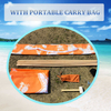 New Orange Fishes Beach Windbreak Fabric Material With Wooden Poles