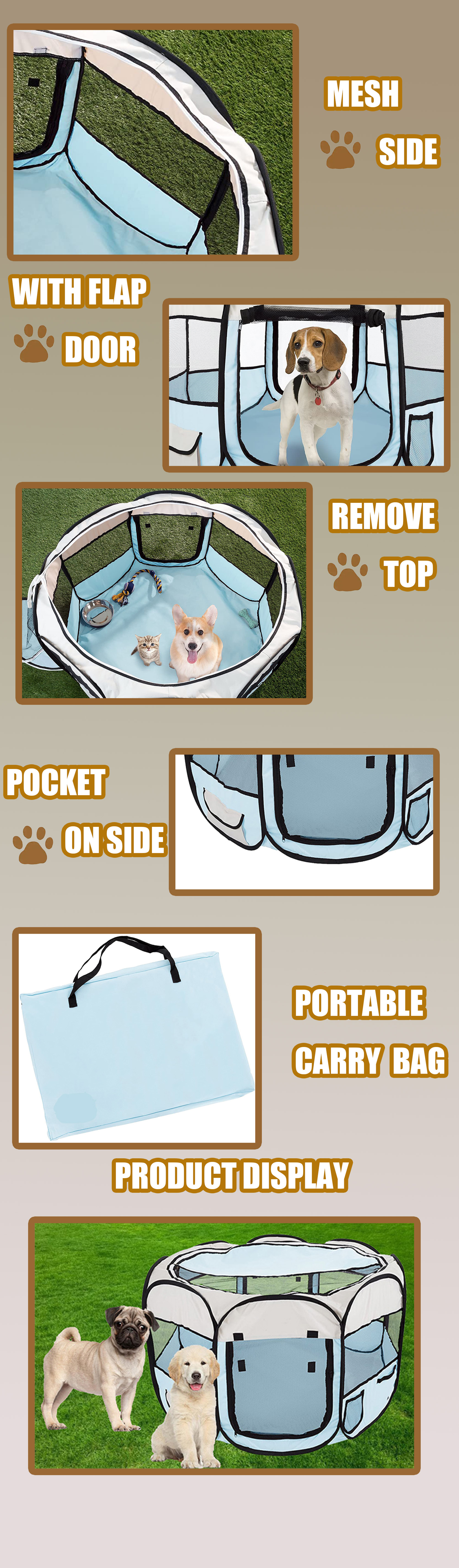 cat dog travel tent