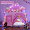 Hot Sale Lighted Princess Playhouse Castle Play Tent for Girls Boys Children Fairy Tale Teepee for Indoor Outdoor with Carry Bag 