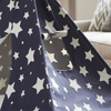 XP-TP062 Dark blue with white star Indian Canvas Teepee Children Playhouse Kids Play Tent for Indoor or Outdoor play with portable carry case