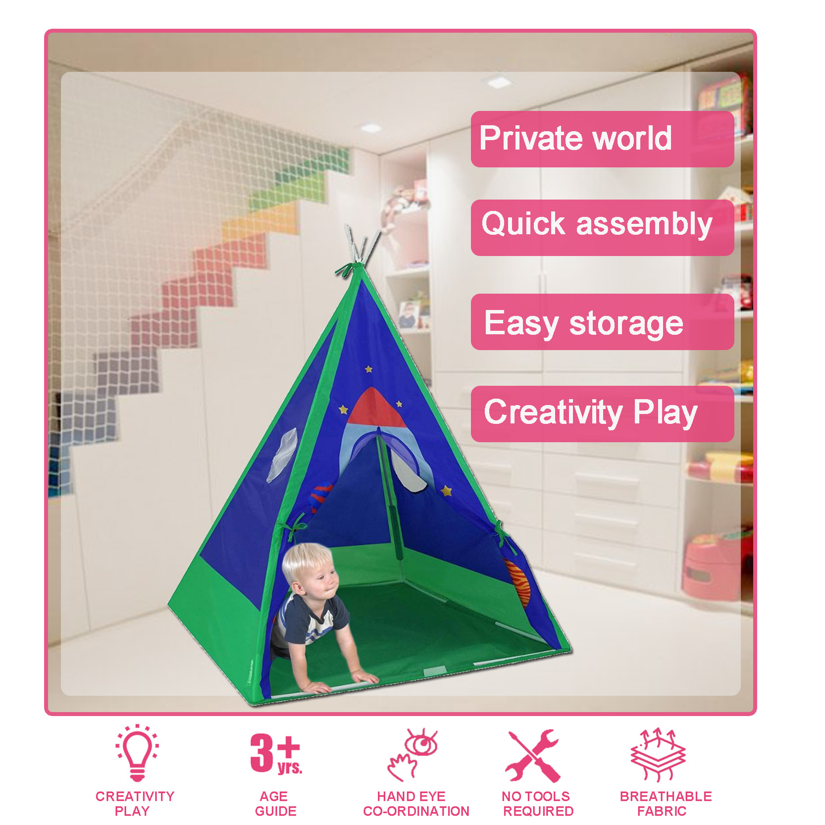 spaceship teepee tent