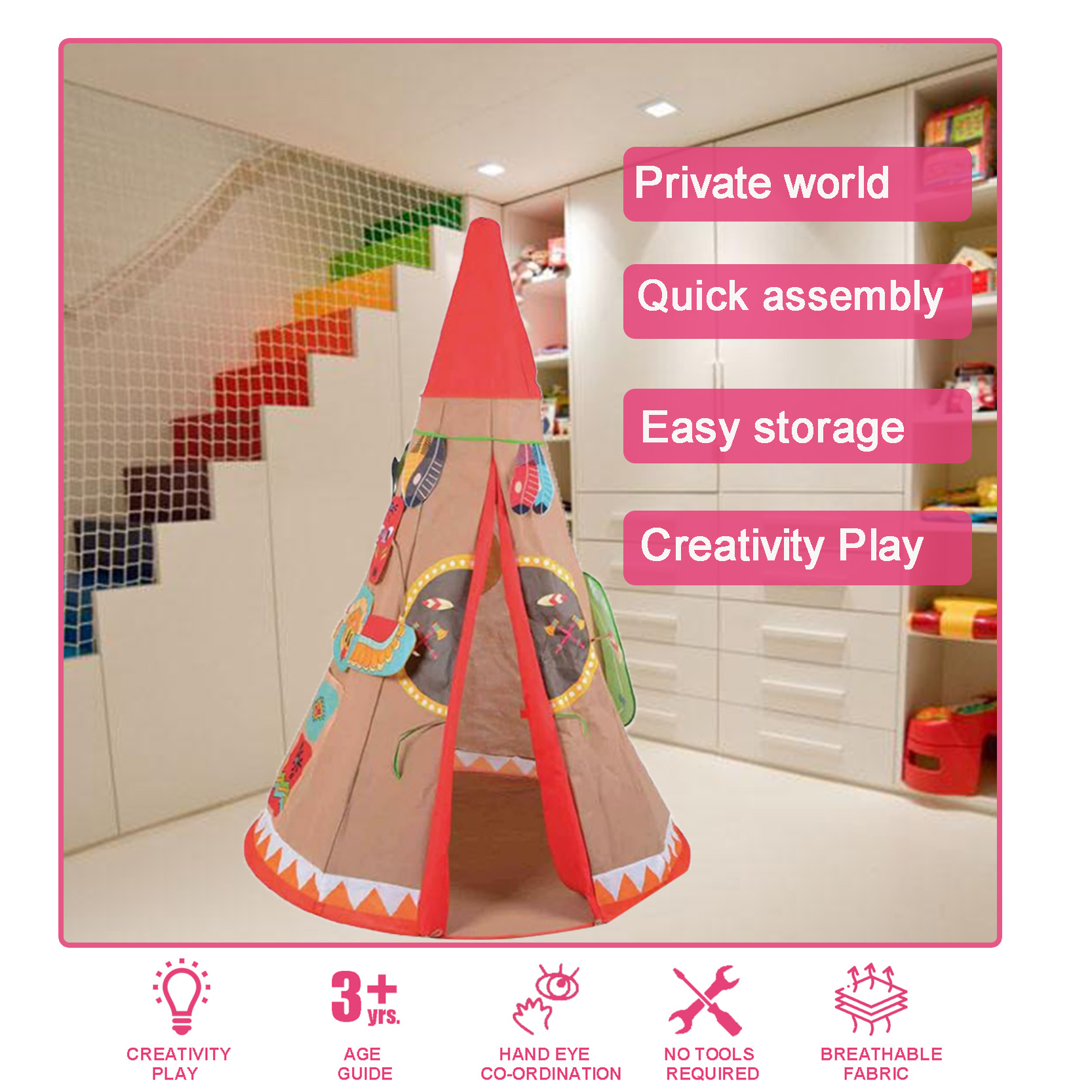 kids indian teepee