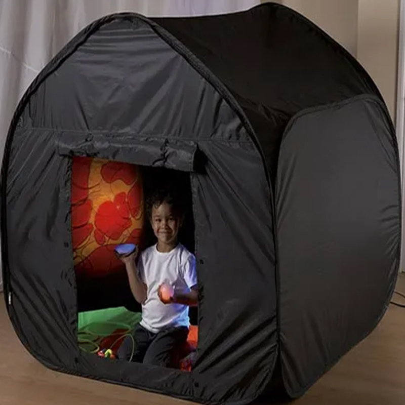 Kids Dark Den Pop Up Sensory Pod For Special Needs Autism Dark Tent