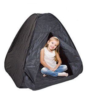 Black Children's kids dark den tent Playhouse Popup Tents for quiet room sensory dark den room for children with autism