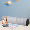 Gray Cotton Kids Foldable Portable Crawling Tunnel play tent Use Indoor OutdoorToddler playpen for interactivity game