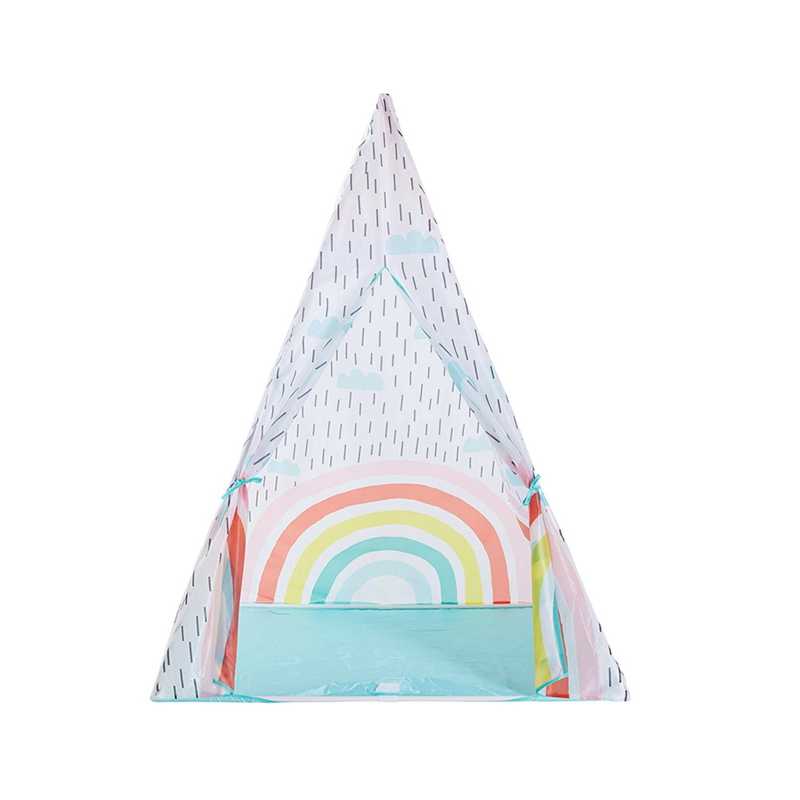 Kids Rainbow Play Tent Portable Foldable Ball Pool Pit Indian Tent Children Indoor Outdoor Teepee Toys